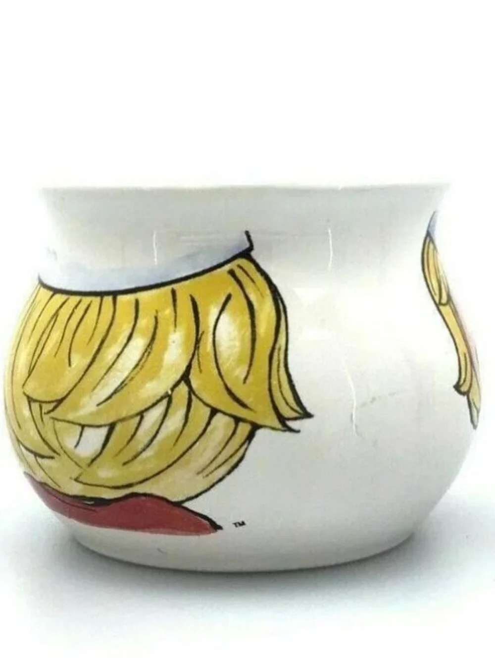 Vintage 1998 Campbell's Soup Kid Ceramic Pot-Belly Mug Houston Harvest
